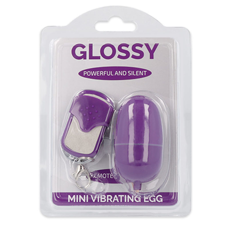 huevo vibrador con mando lila mini