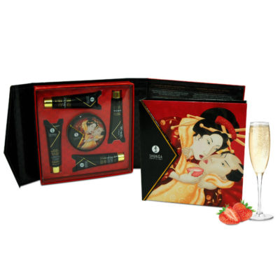 caja kit secret geisha fresas y champagne
