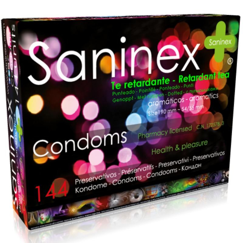 saninex preservativo retardante 144 uds