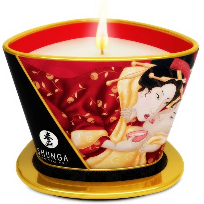 vela de masaje shunga 170 fresas y vino