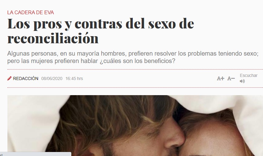 sexo reconciliación
